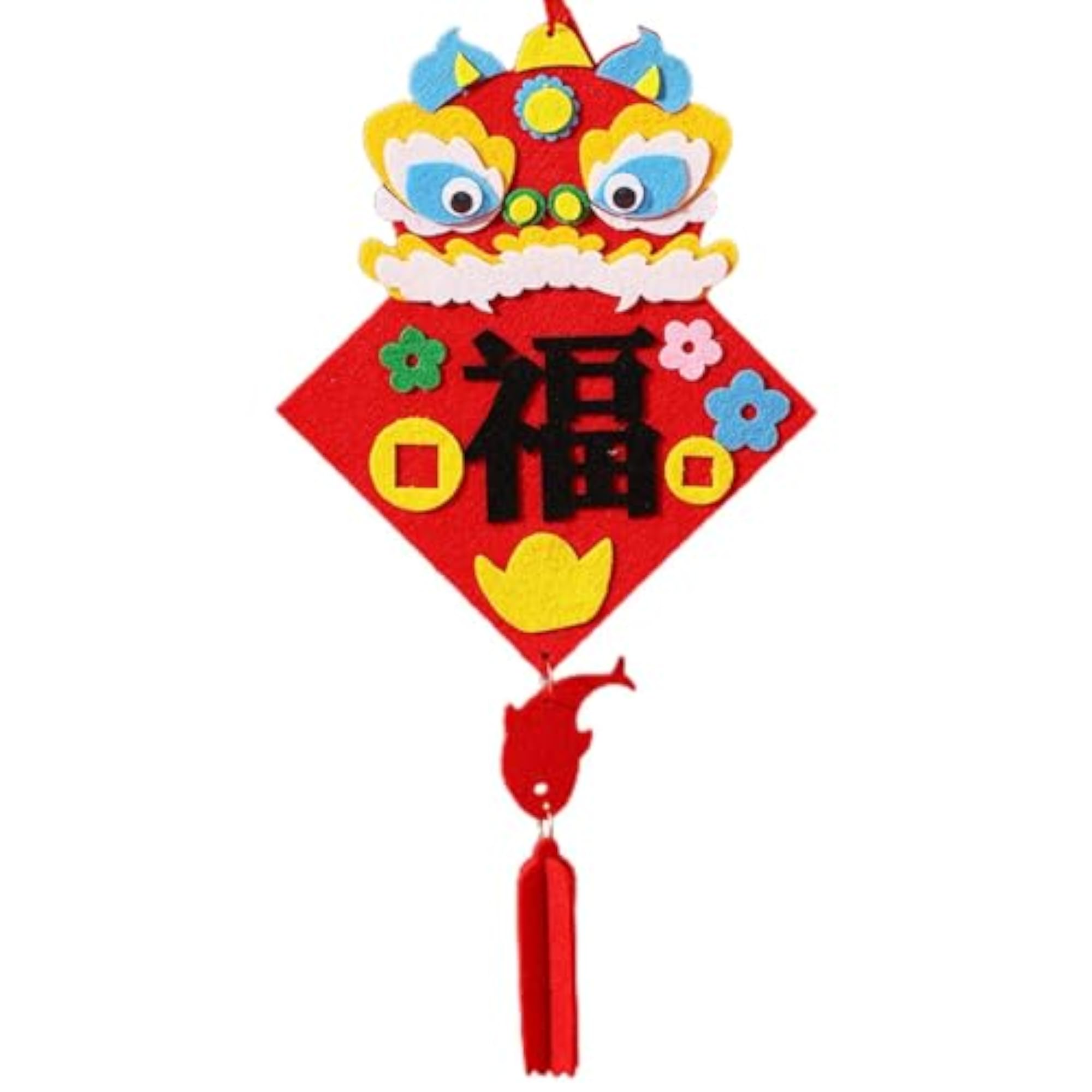 Chinese Knot Dragon Pendant DIY Material Package, Festival Charm